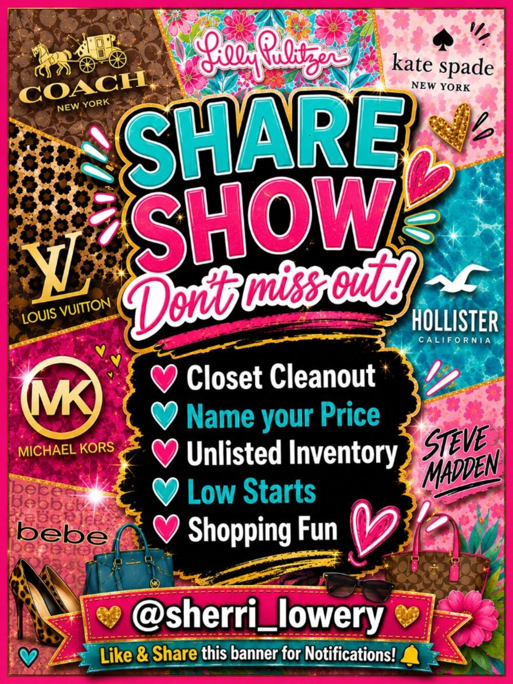 LIKE the Banner - Sharing Your Items LIVE